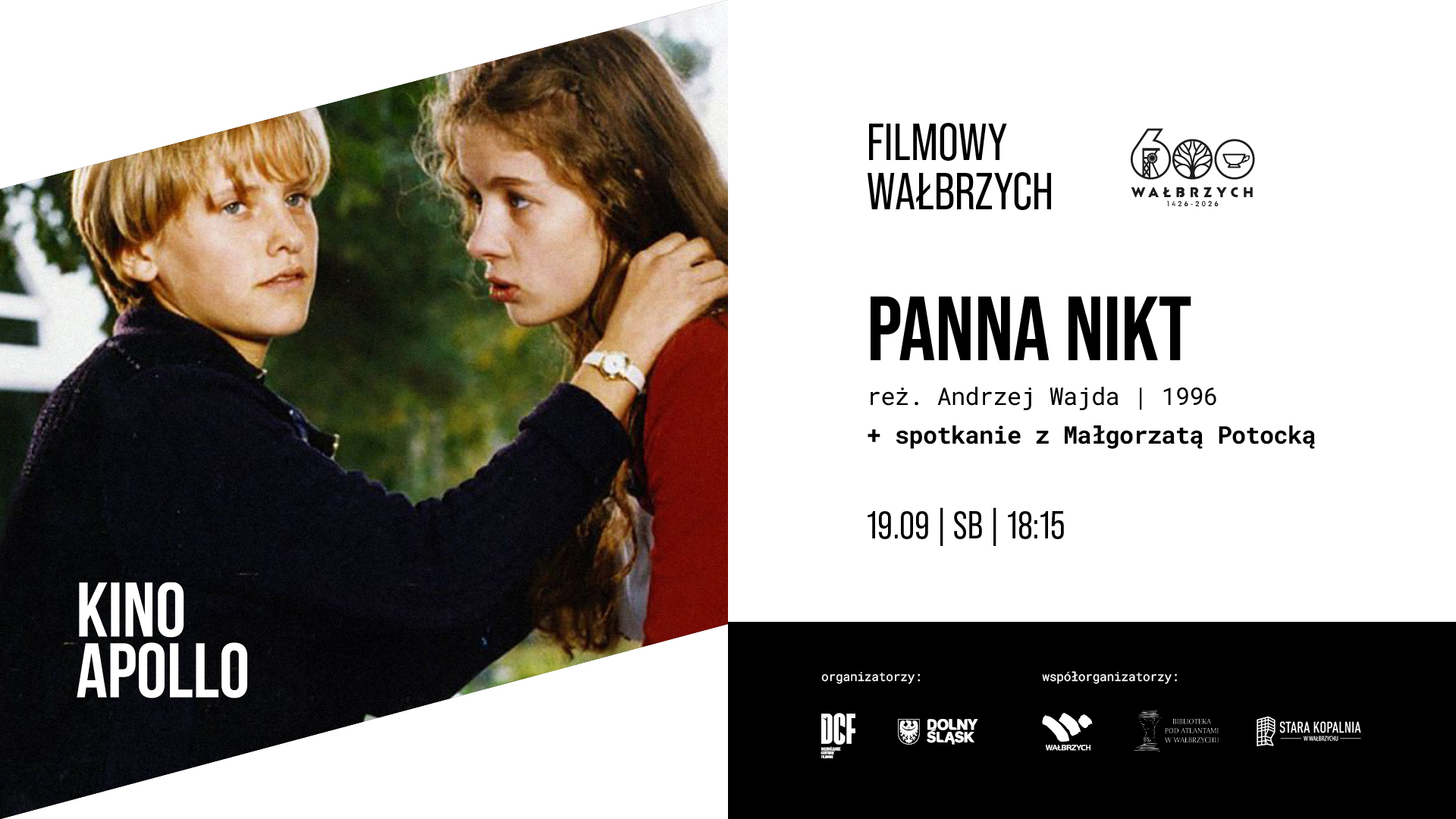 Filmowy Wałbrzych | „Panna Nikt” i spotkanie z Małgorzatą Potocką